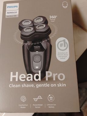 Philips Head Pro Electric Shaver - Black and Silver